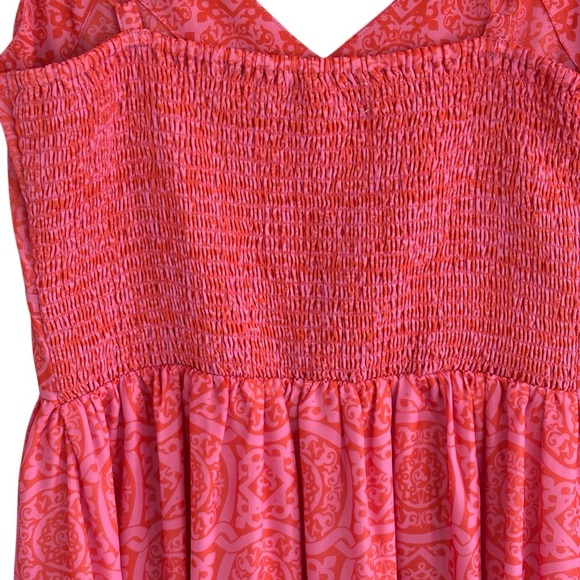 Gretchen Scott Fiesta Time Womens Pink Sundress Size Medium - Picture 7 of 10
